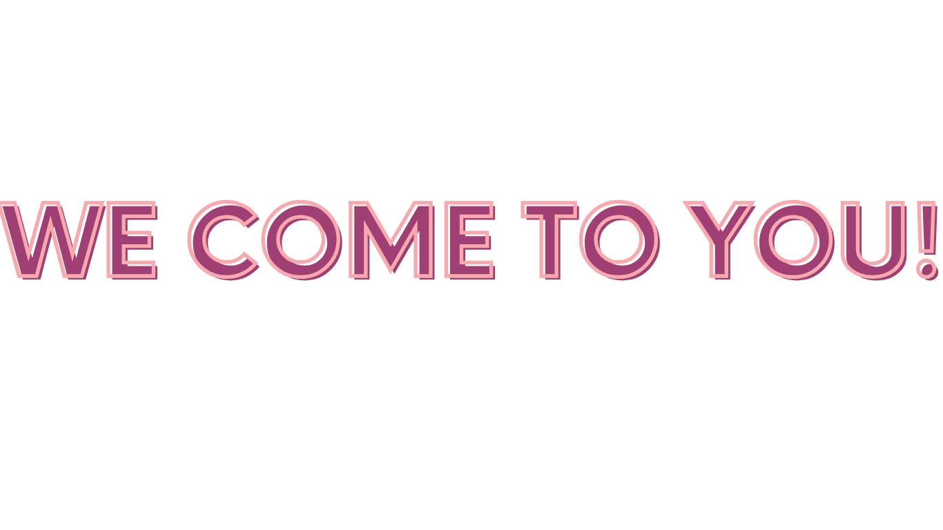 Text that says 'We come to you' regarding pensacola window tinting going directly to you with window tints